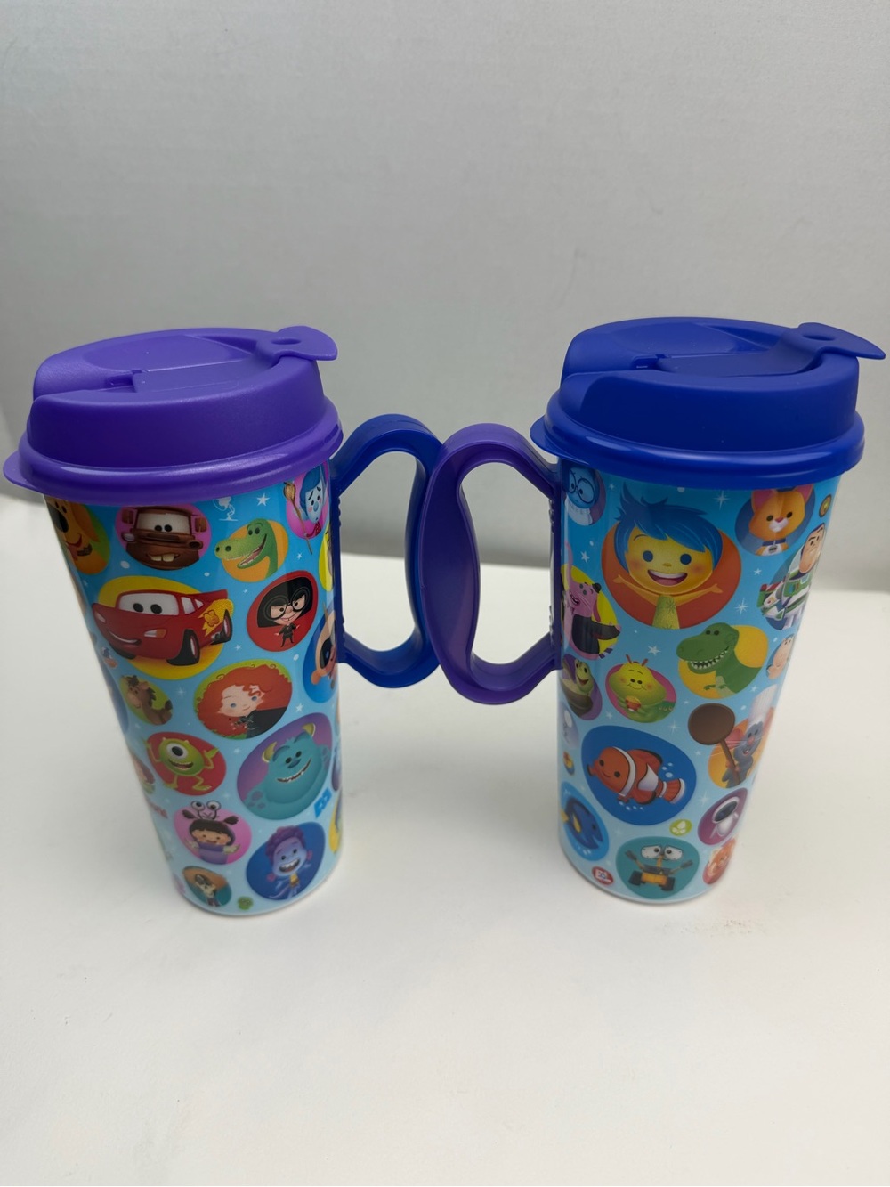 2026 Disney Parks Resort Reusable Refillable 16OZ Mugs Pixar Lid SET 2 ColorsNew - Picture 8 of 10